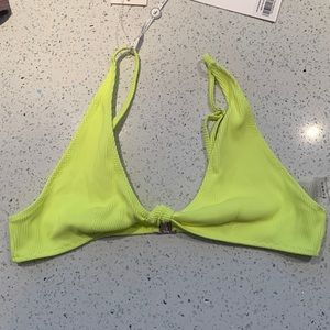 white fox swim bikini top